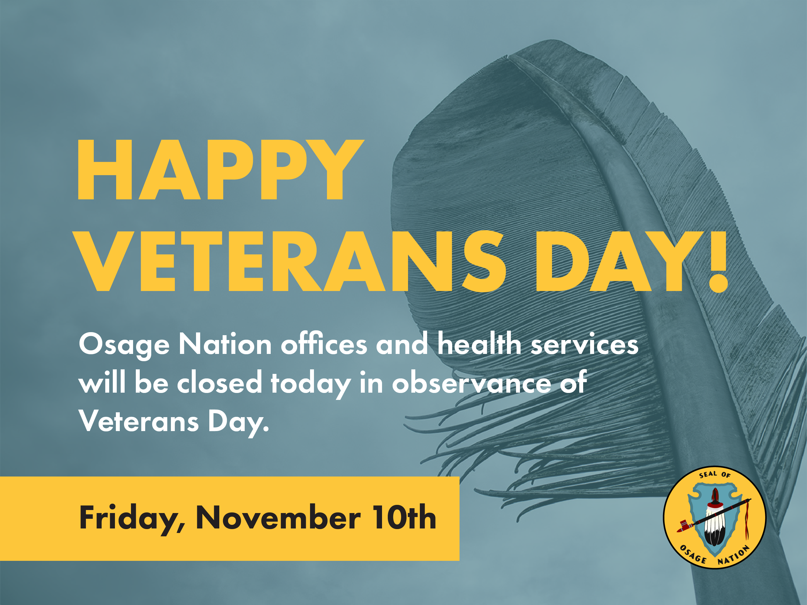 Happy Veterans Day! | Osage Nation